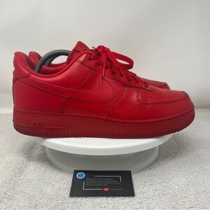 Nike Air Force 1 Low Triple Red Sneakers CW6999-600 Men’s Size 10 Lace Up Shoes